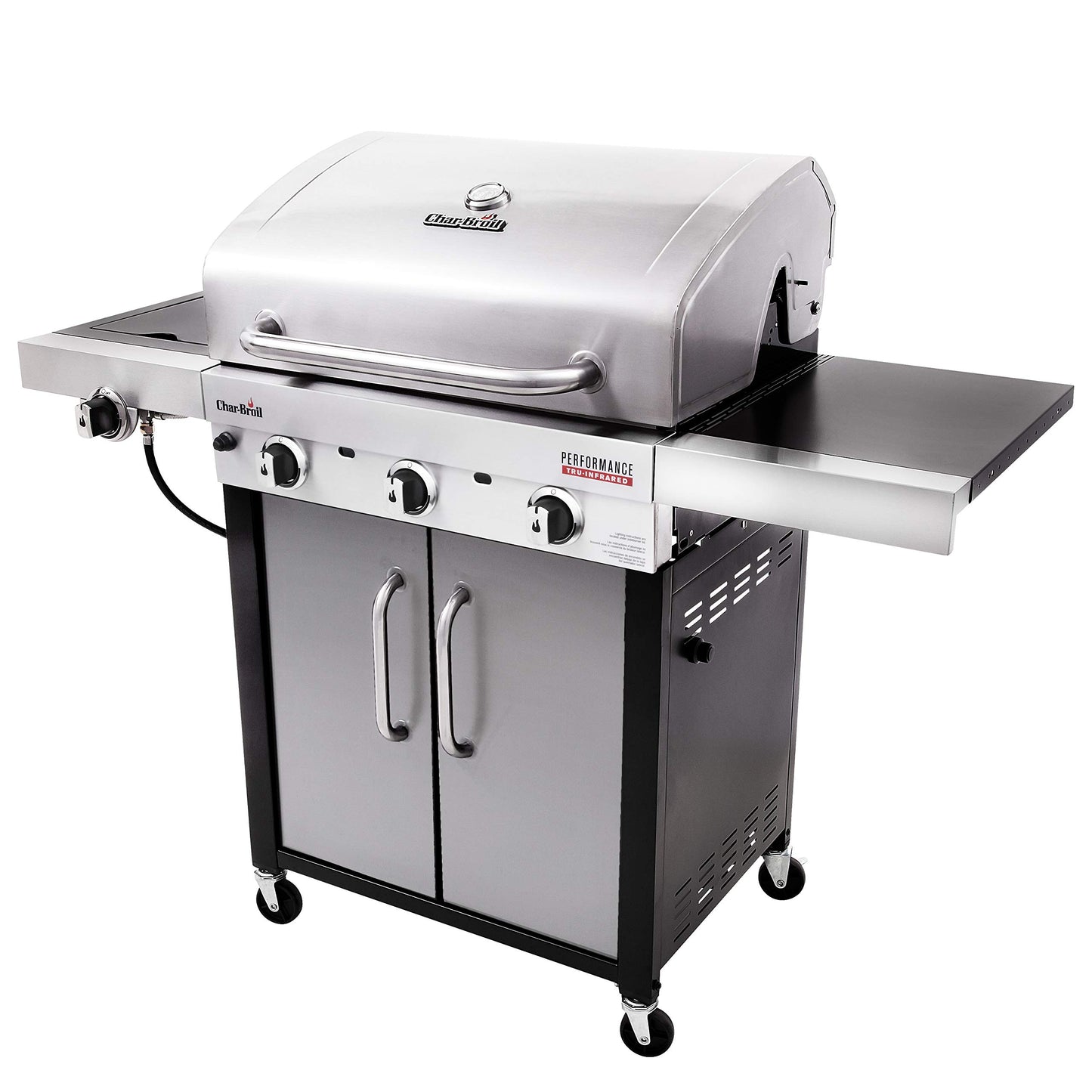 Char-Broil 3-Burner Propane Gas Grill with Side Burner