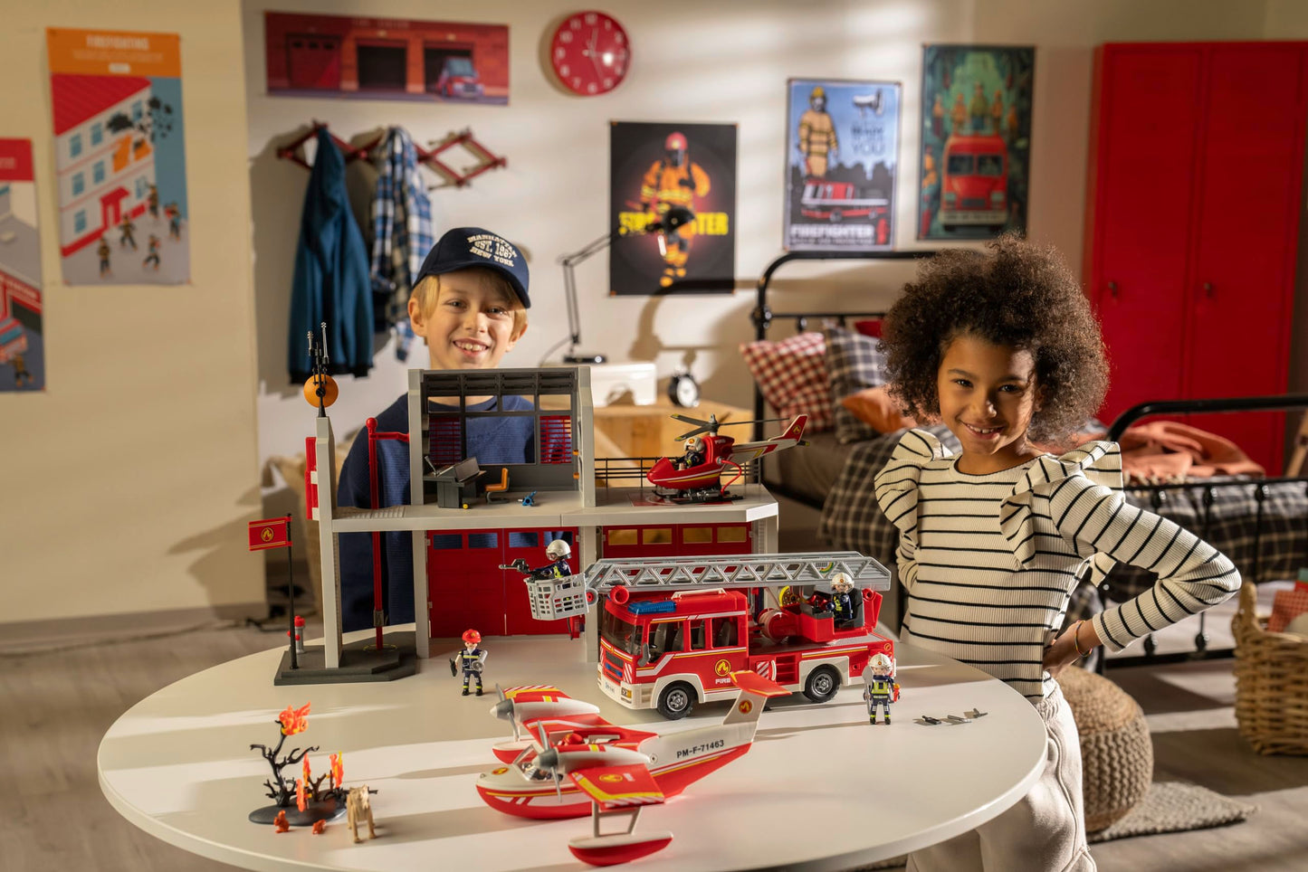 Playmobil Fire Truck with Accessories and Figures
