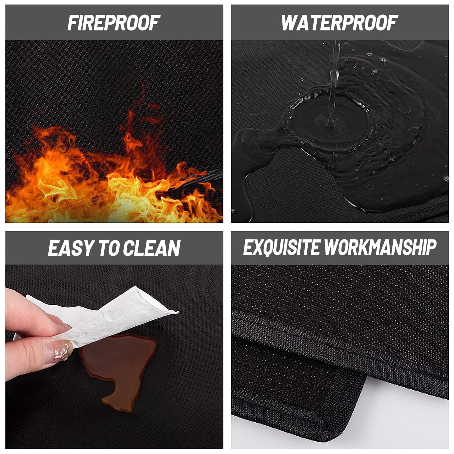 Fireproof Hearth Pad for Fireplace & Wood Stove