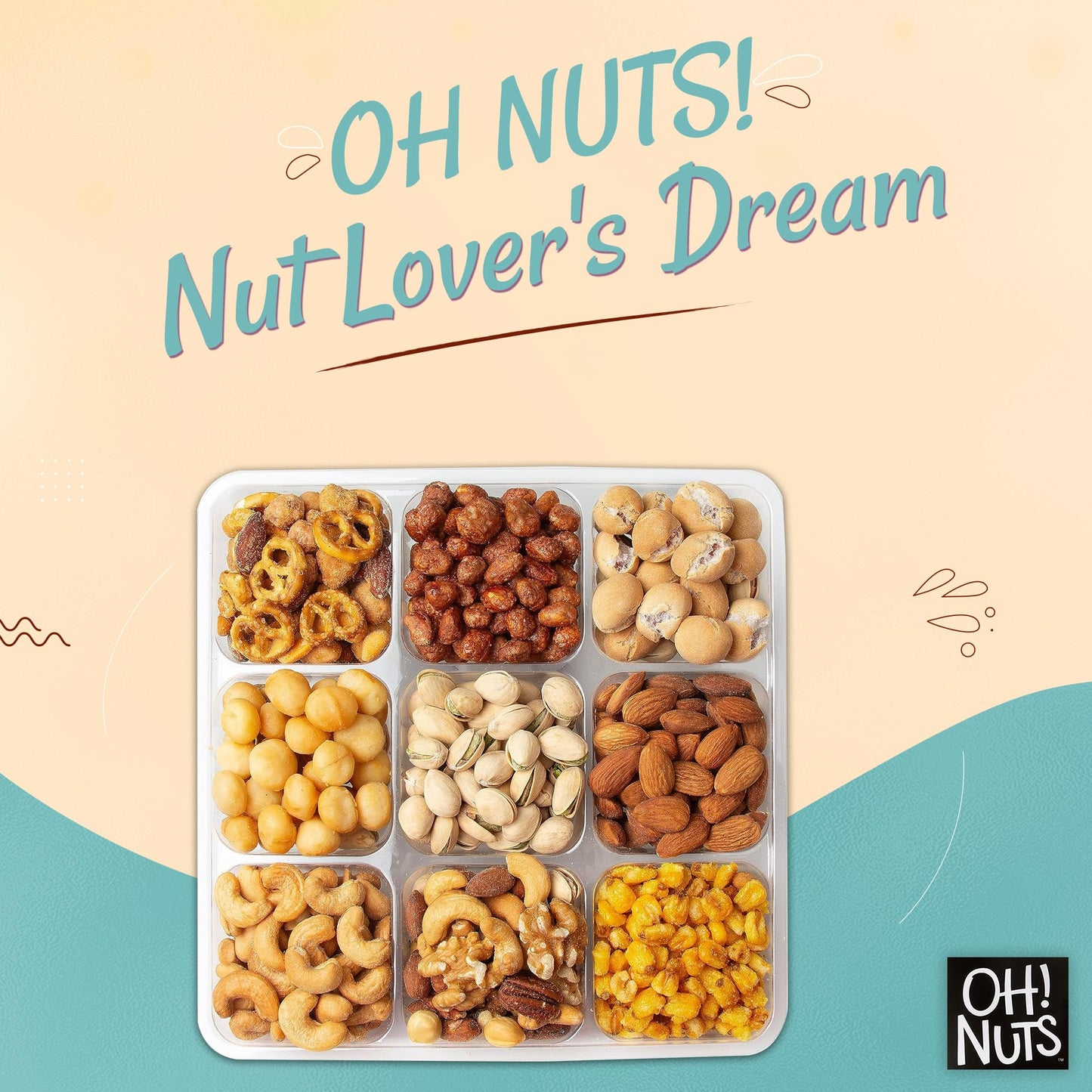 Oh! Nuts Premium Assorted Nut Gift Basket