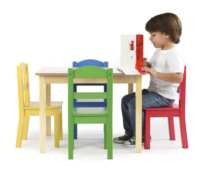 Humble Crew Kids Wooden Table and Chair Set