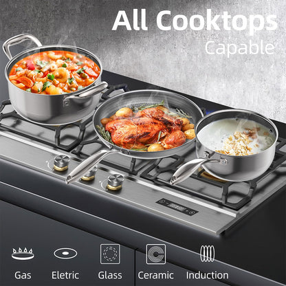 COOKER KING Non-Stick Cookware Set, 10-Piece