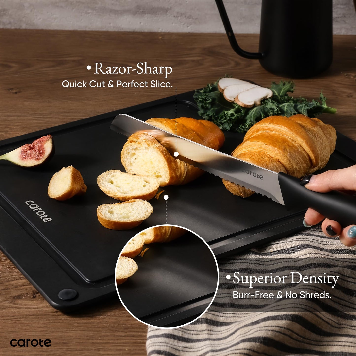 6-Piece CAROTE Stainless Steel Knife Set