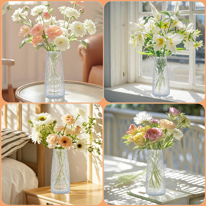Crystal Round Glass Vase for Floral Arrangements