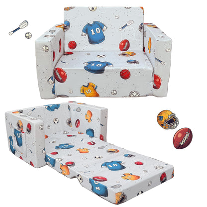 Kids Fold-Out Sofa Lounger for Toddlers