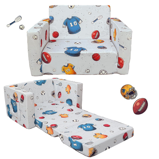 Kids Fold-Out Sofa Lounger for Toddlers