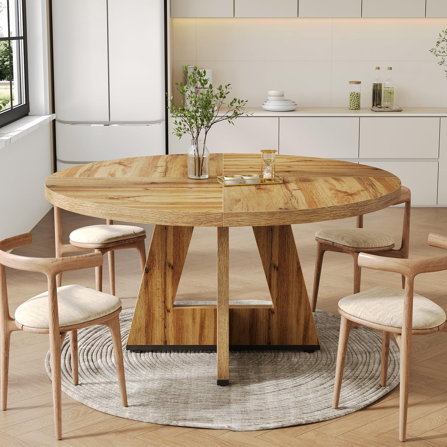 Round Dining Table for 4-6 People