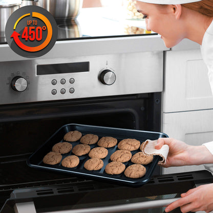 NutriChef Non-Stick Baking Sheet Set, 2-Piece
