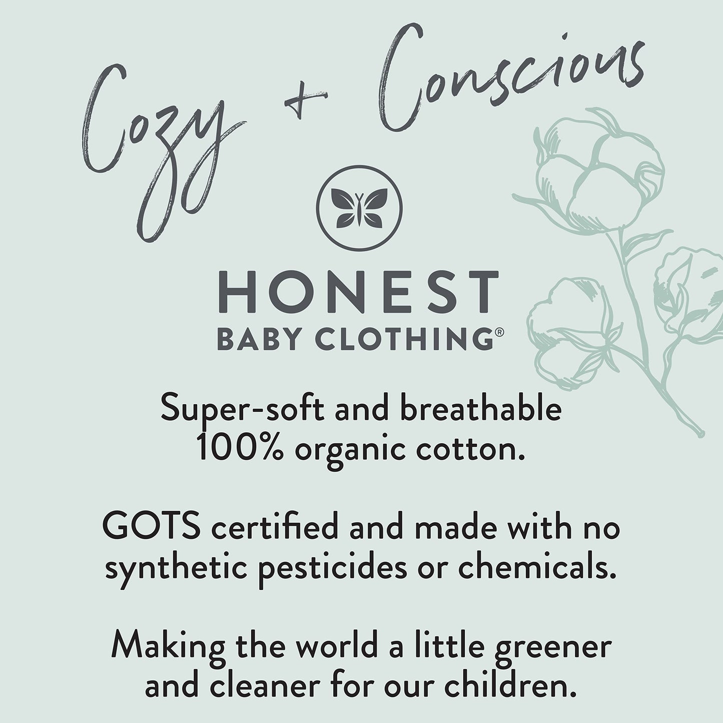 HonestBaby Organic Cotton Puff Sleeve T-Shirt 5-Pack