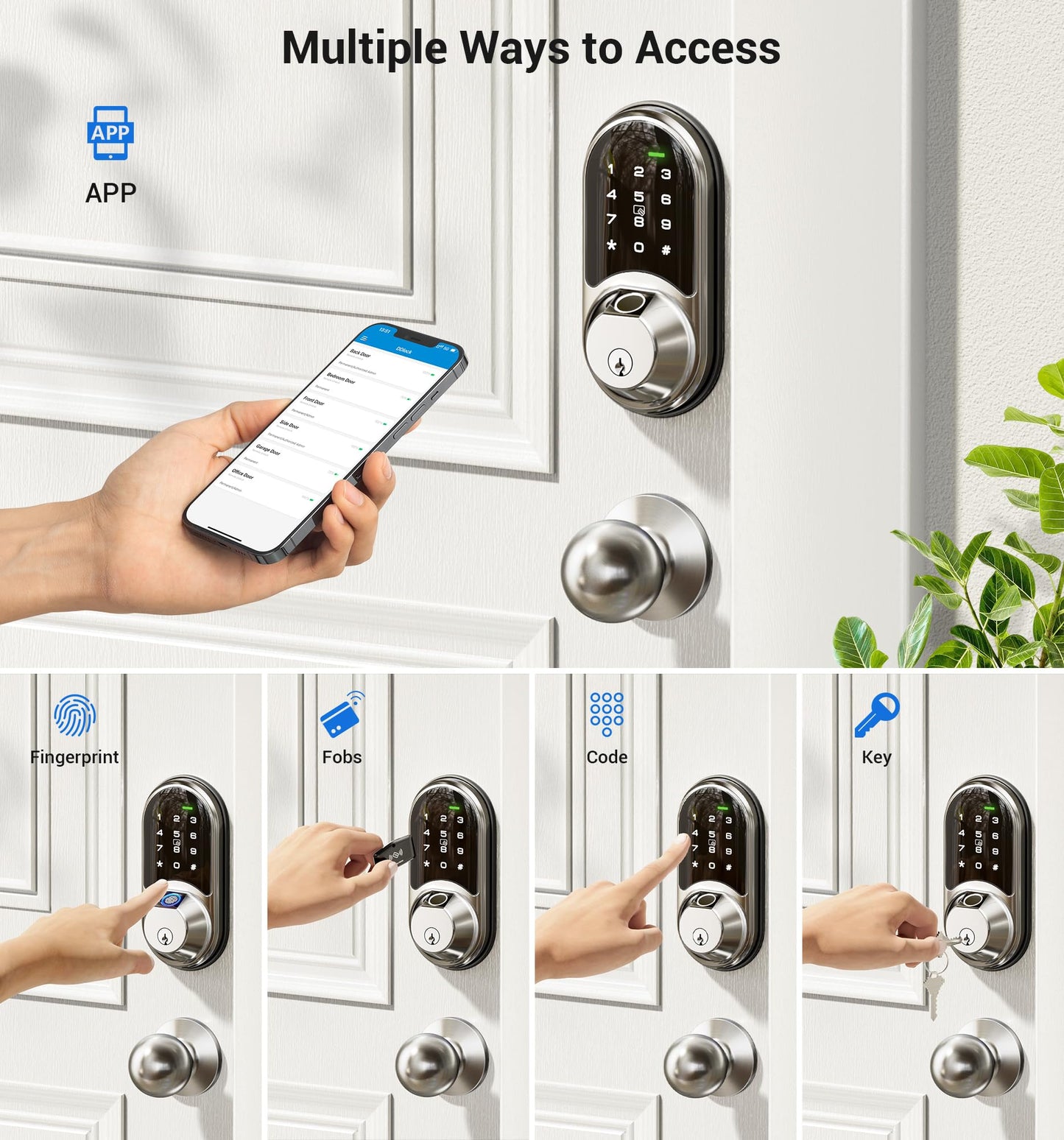 Smart Fingerprint Door Lock with App Control
