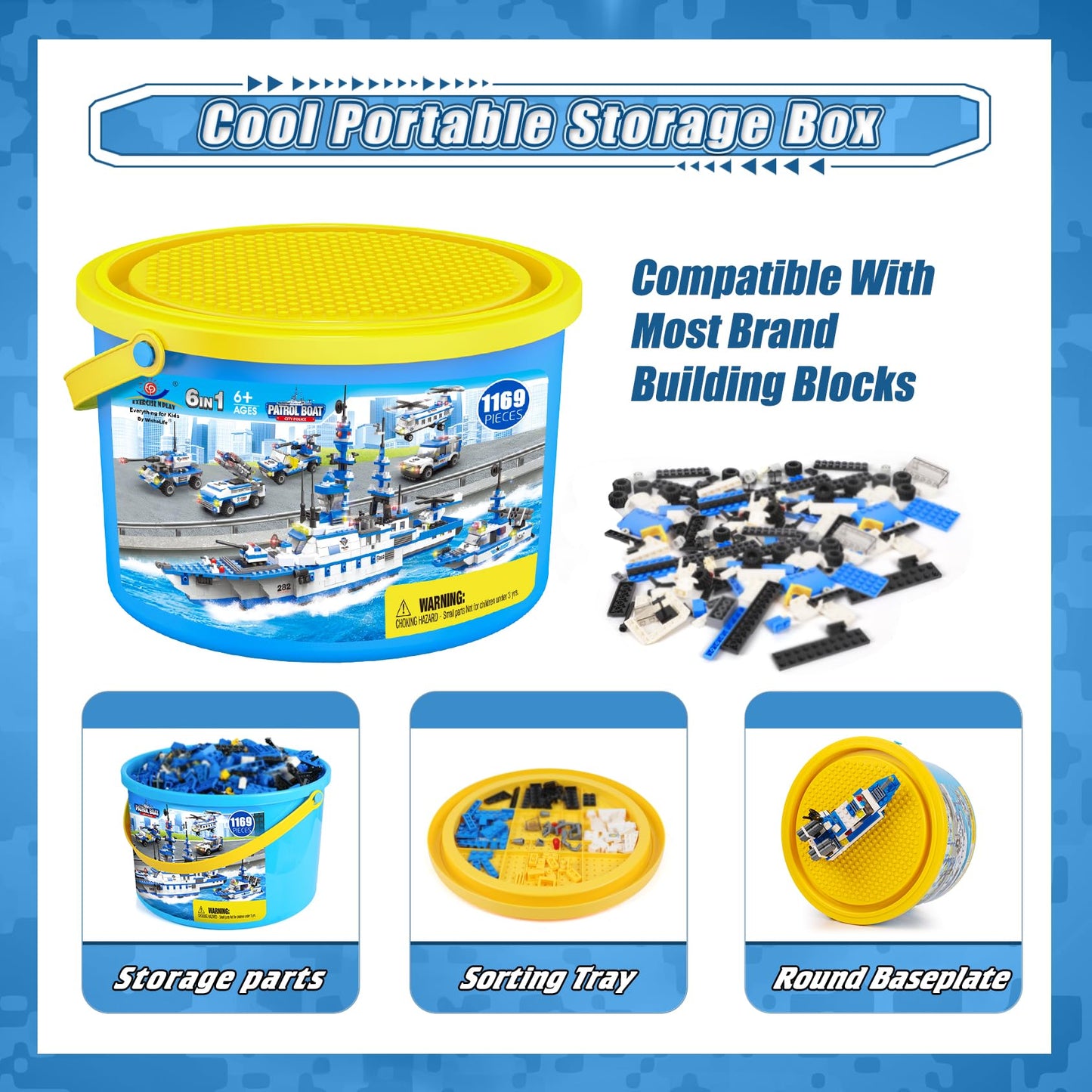 1169-Piece City Police Station Building Kit