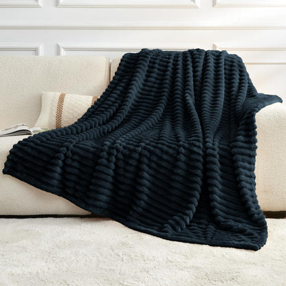 Fleece Blanket Throw 51x63 for Couch, Bed