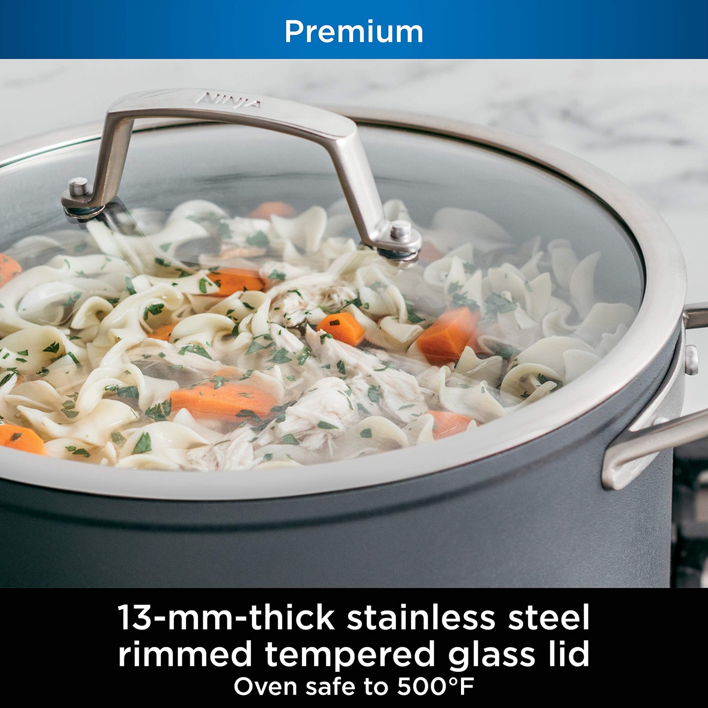 Ninja 5-Quart Nonstick Sauté Pan with Lid