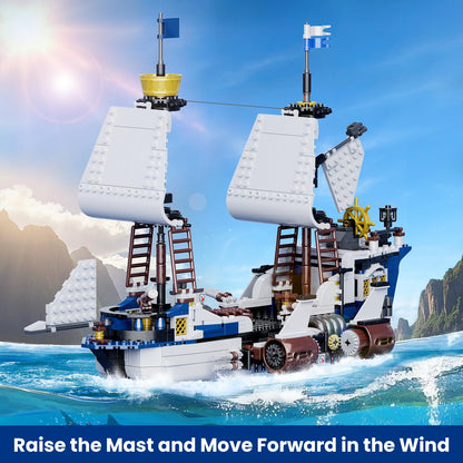 Pirate Ship Building Set - 1281 Pieces