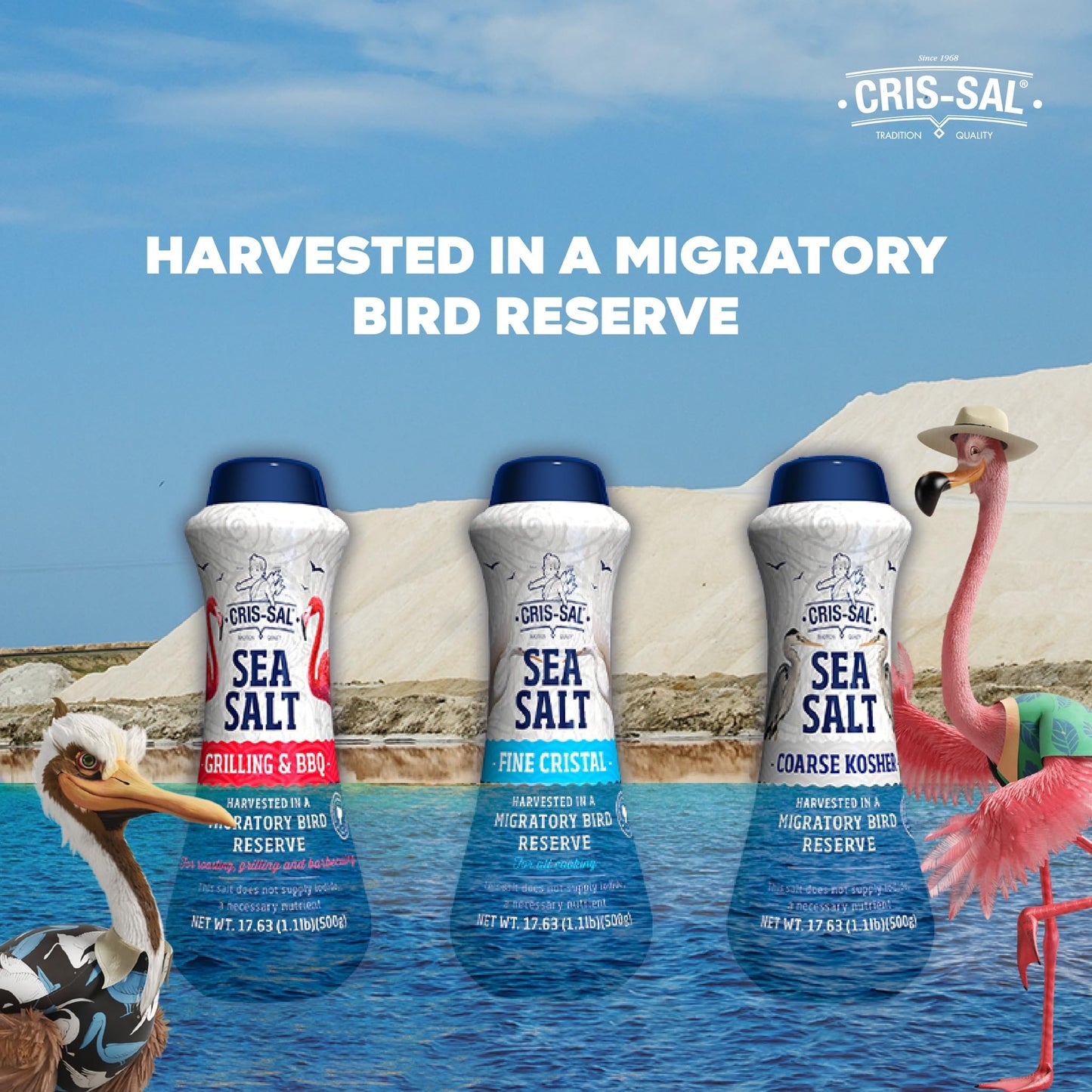 17.63 Oz Cris-Sal Gourmet Sea Salt