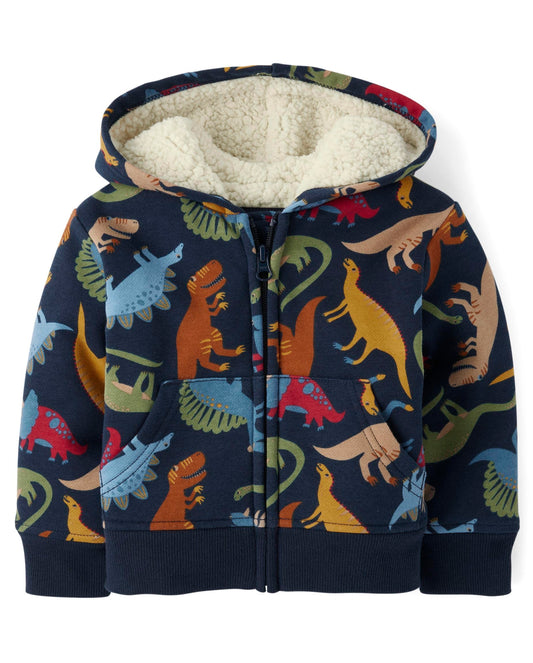 The Children's Place Toddler Dino Zip Hoodie
