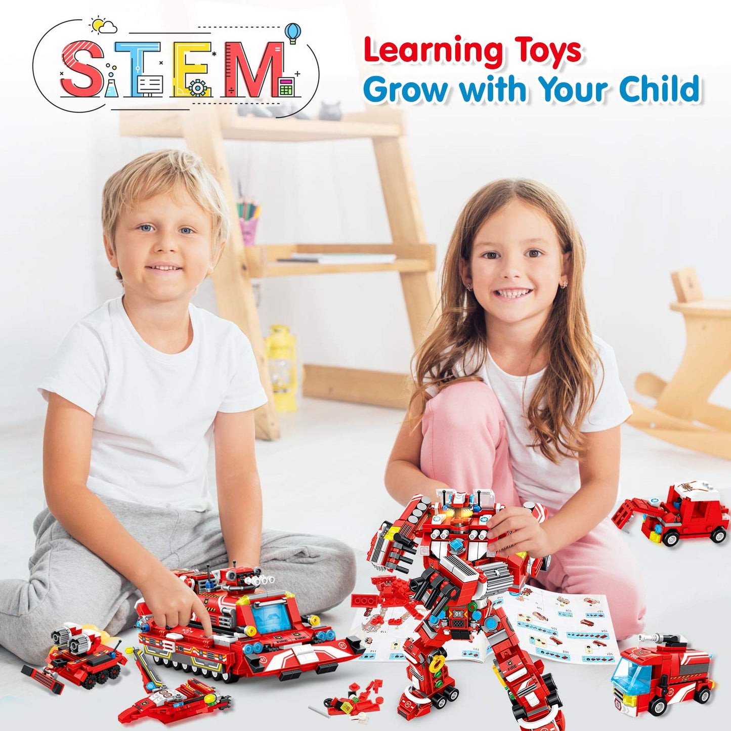 STEM Robot Building Toys for Creative Kids