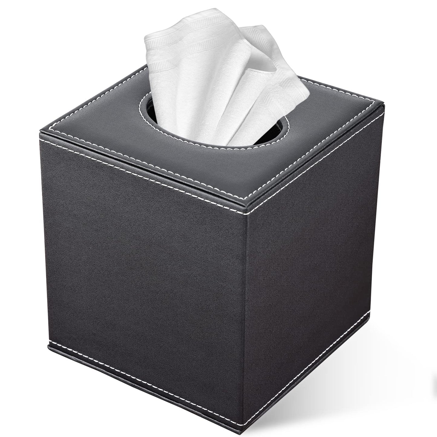 PU Leather Tissue Box Cover for Home & Office