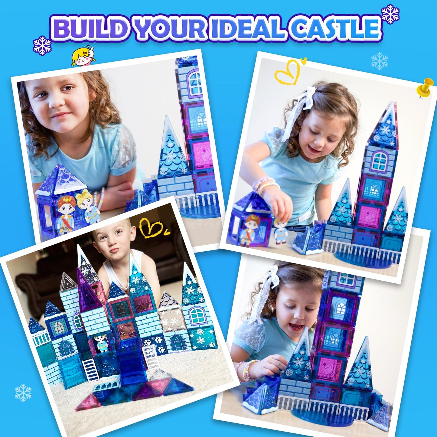 102pcs Magnetic Building Blocks for Kids