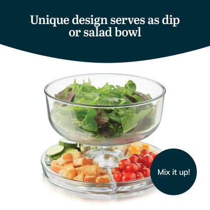 Libbey 6-in-1 Multiuse Glass Serving Bowl