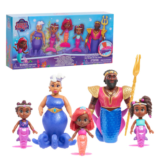 Ariel 6-Piece Color-Change Mermaid Figure Set