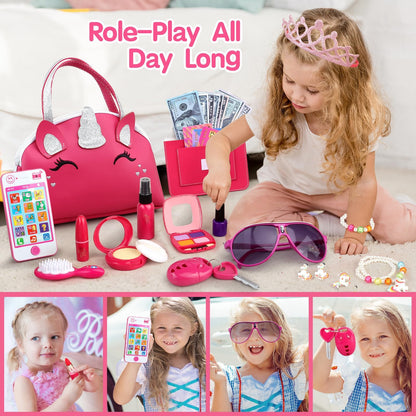Unicorn Makeup Set for Little Girls Ages 3-7