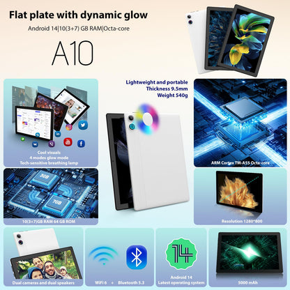 10 Inch ROWT Android Tablet with 10GB RAM