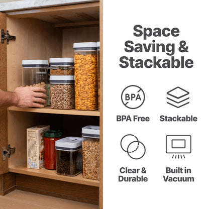 Pump-Lock Food Storage Containers 2-Pack - 3.7L