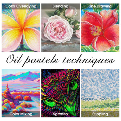 100 Piece Oil Pastels Art Supplies Set