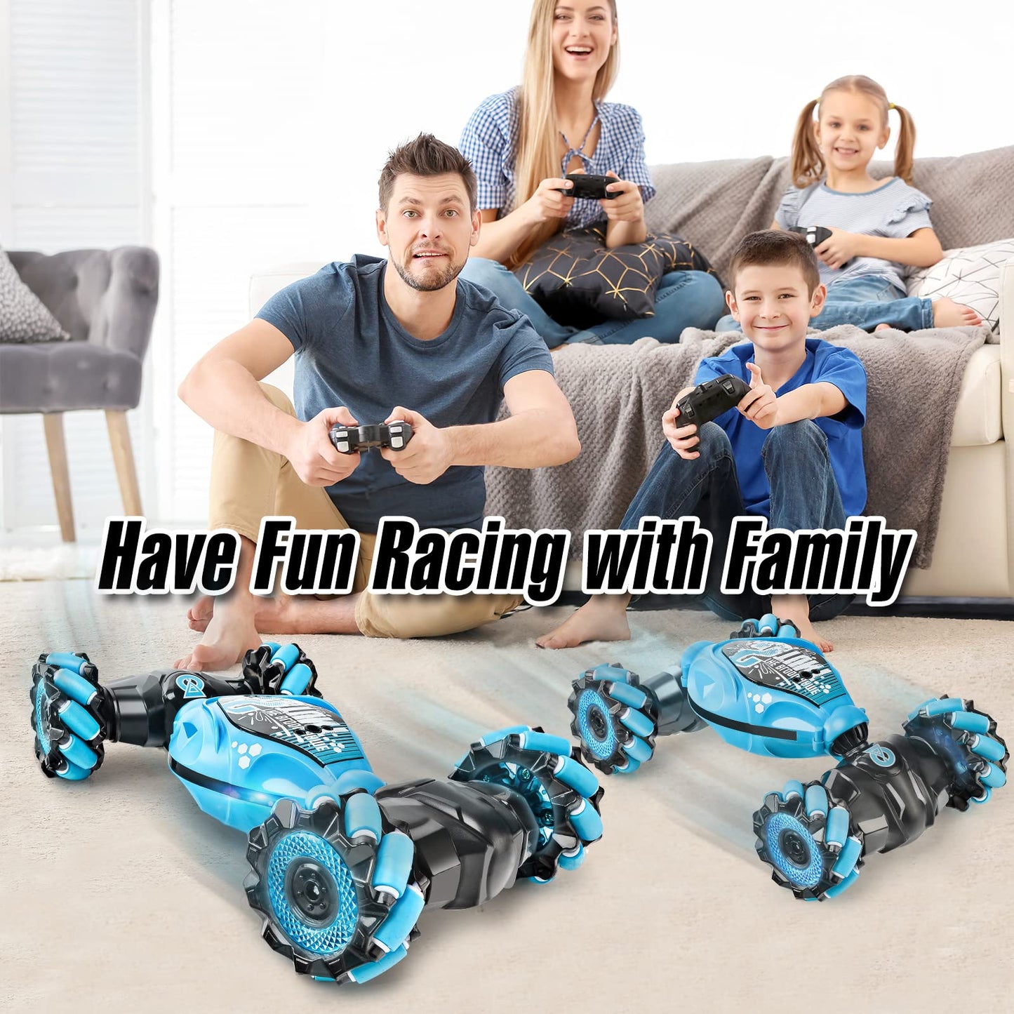 Hand Gesture RC Car with Lights and Music
