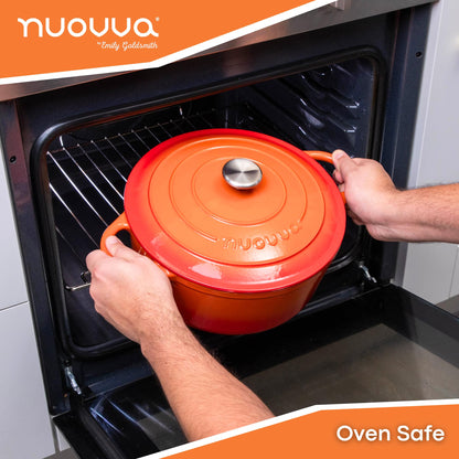 6.4 Quart Cast Iron Dutch Oven with Lid