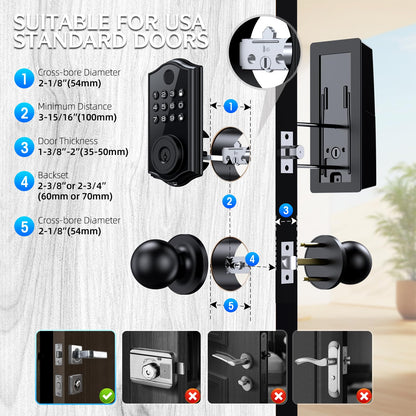 Keyless Smart Lock with Fingerprint and Keypad