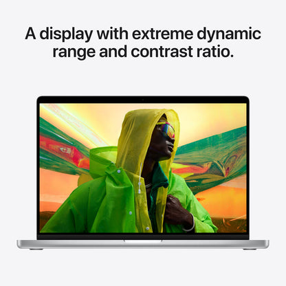Apple 2021 MacBook Pro (16-inch, M1 Pro chip with 10‑core CPU and 16‑core GPU, 16GB RAM, 1TB SSD) - Silver