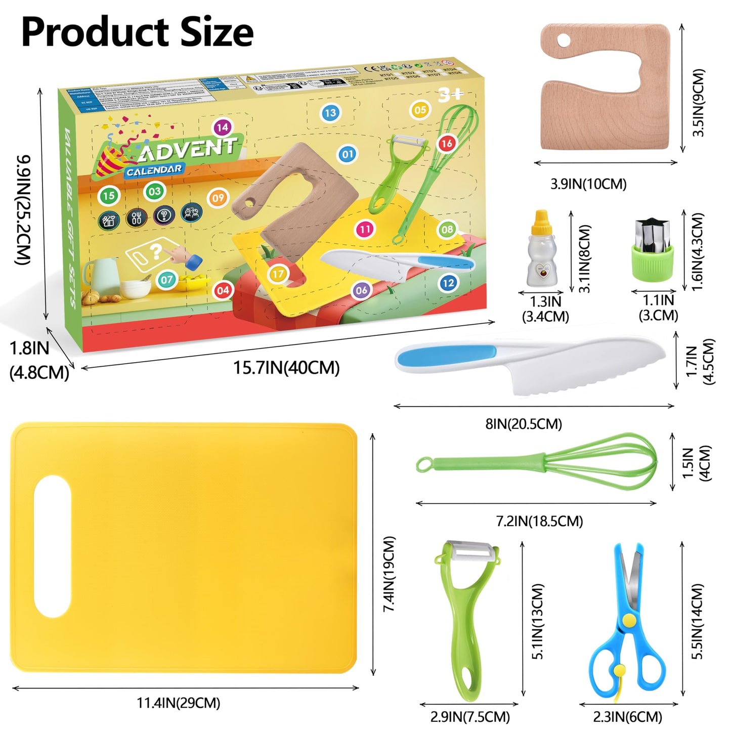 Kids 50 PCS Cooking Knife Set for Toddlers