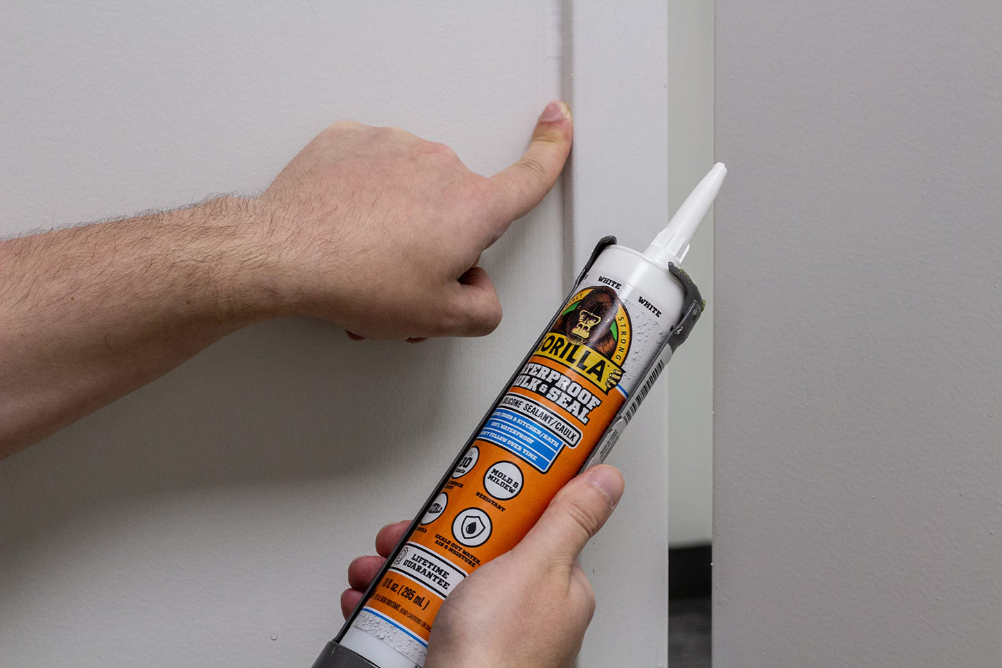 Gorilla Waterproof Silicone Sealant, 10oz Cartridge