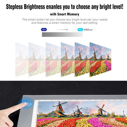 LitEnergy A4 LED Light Tracing Pad for Sketching