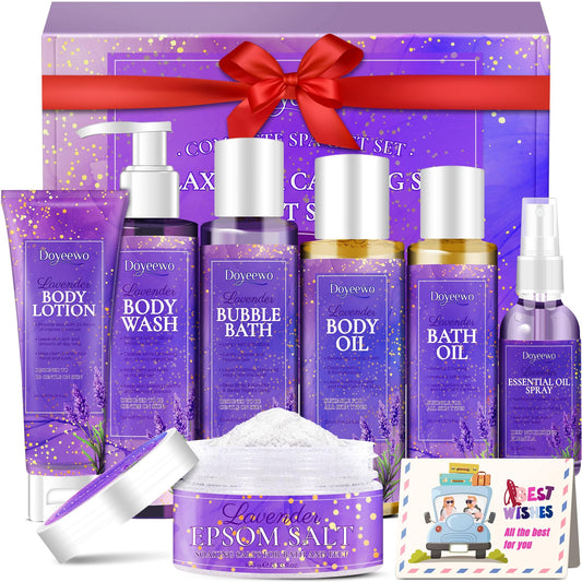 Lavender Bath Spa Gift Set for Relaxation