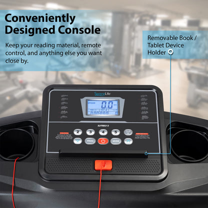 SereneLife Folding Treadmill with Bluetooth & Programs
