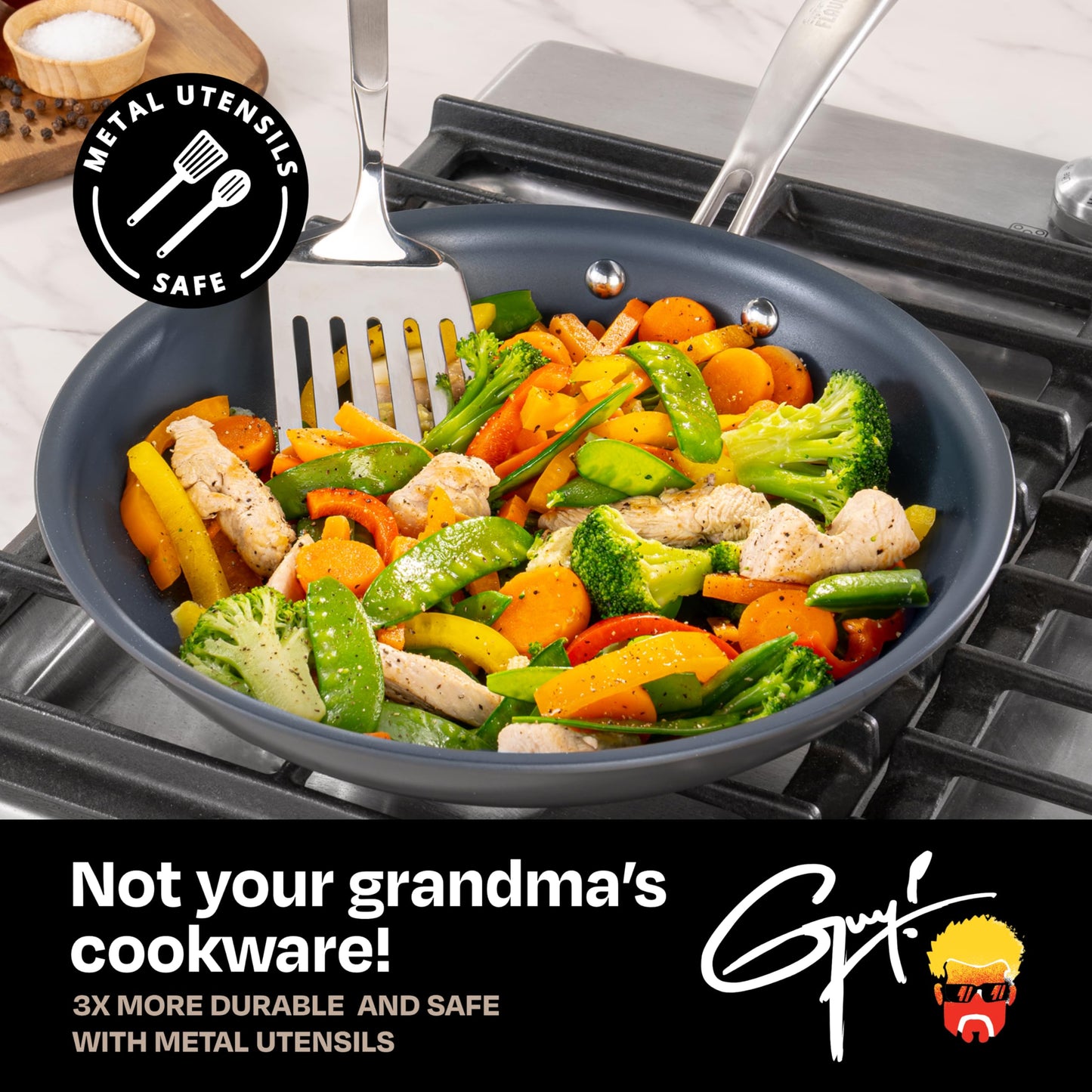 Guy Fieri Non-Stick 10" Titanium Fry Pan