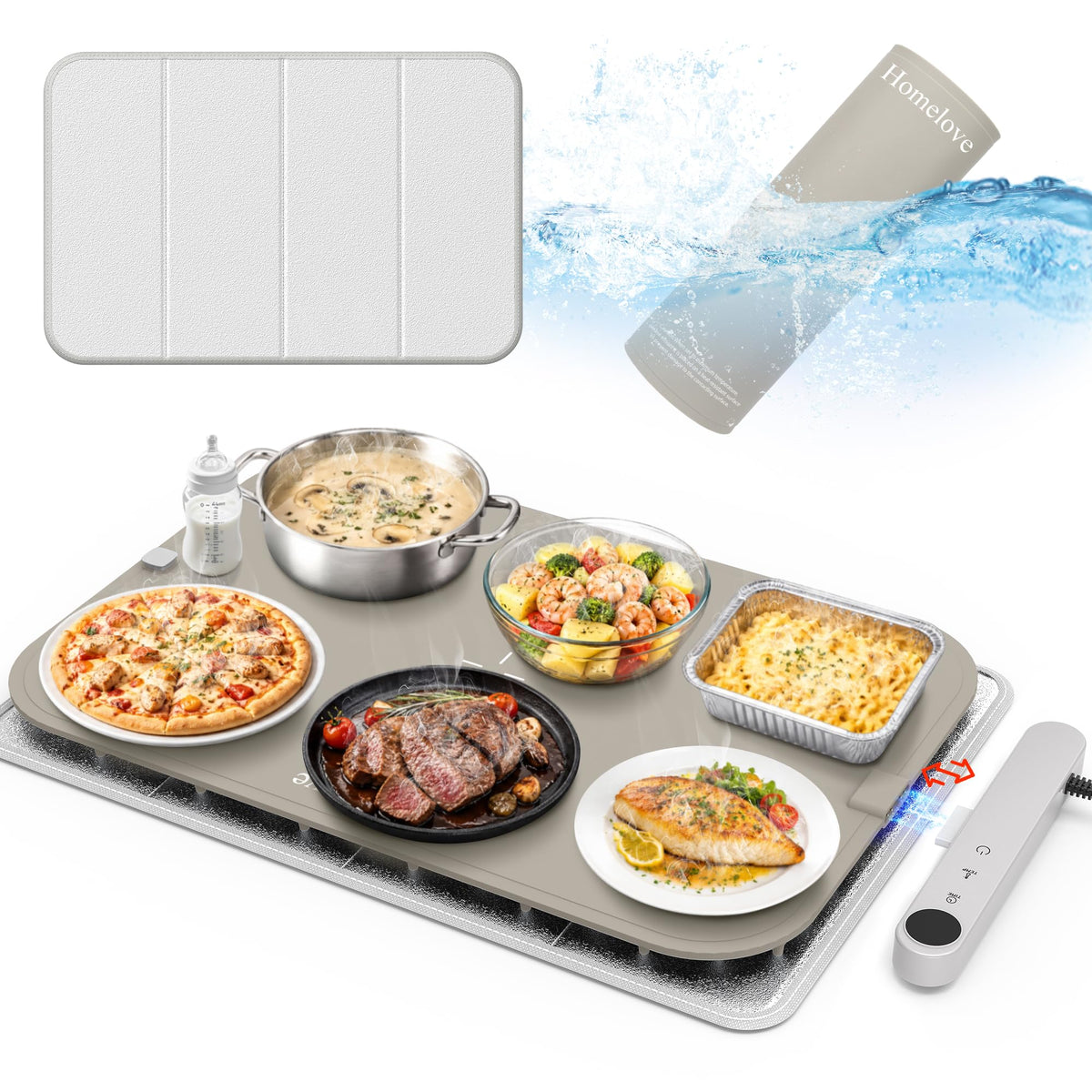 Homelove Adjustable Silicone Electric Food Warming Mat