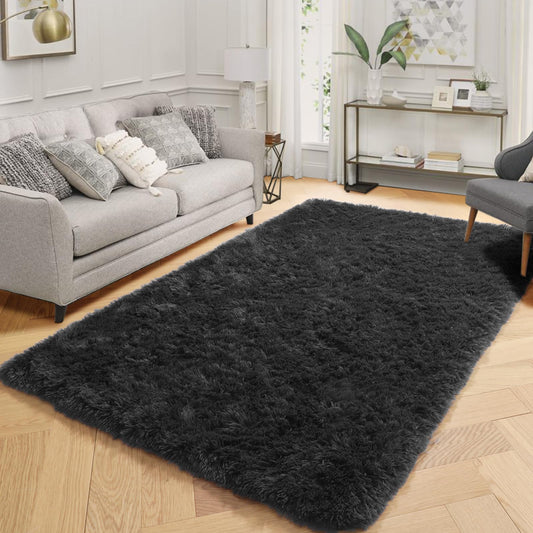 Machine Washable Shag Area Rug 4x6