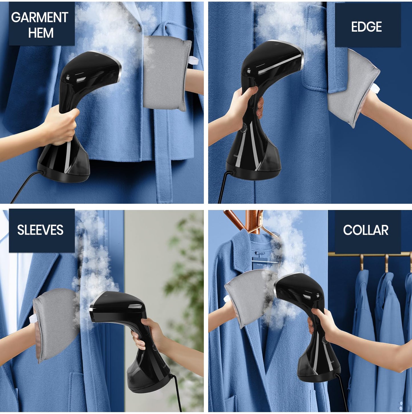 Portable 1800W Handheld Fabric Steamer