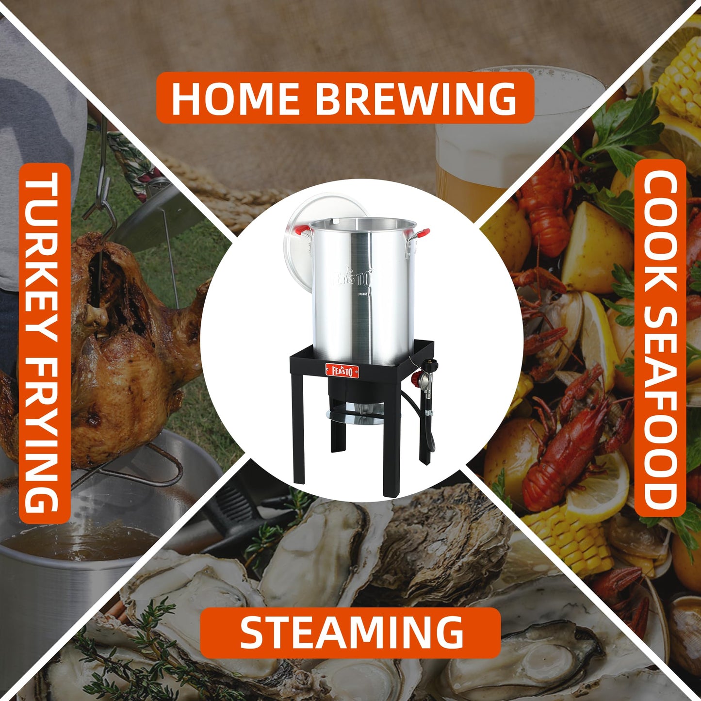 30QT 50,000 BTU Fryer with Propane Burner.