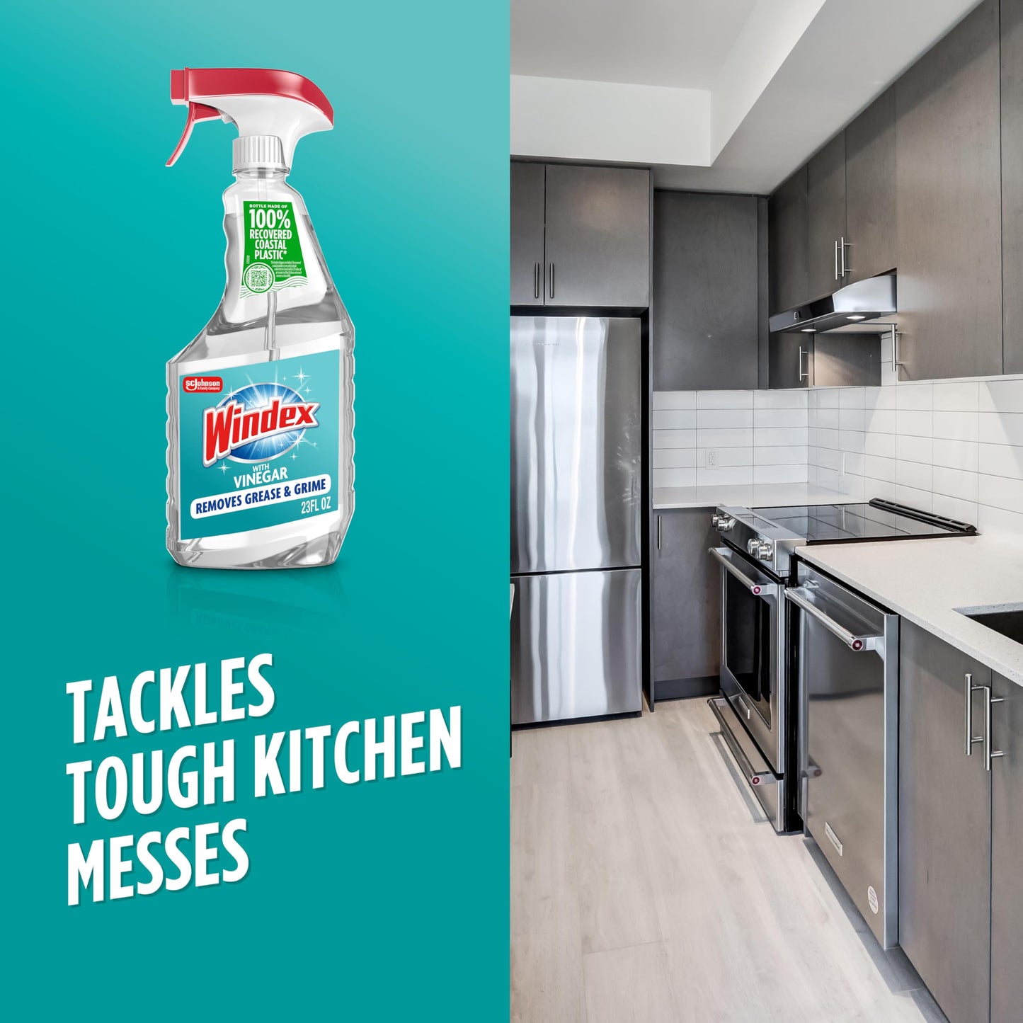 Windex Vinegar Glass Cleaner Spray, 23 Fl Oz