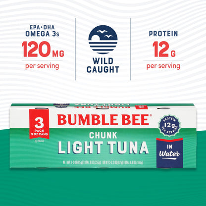 24 Pack Bumble Bee Chunk Light Tuna Cans