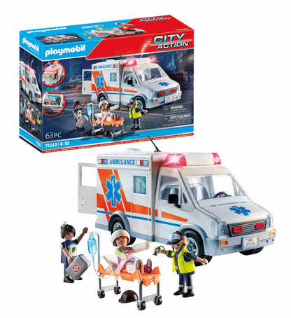 Playmobil Ambulance with Accessories and 3 Figures