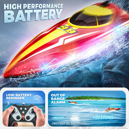 BEZGAR Remote Control Boat for Kids & Adults