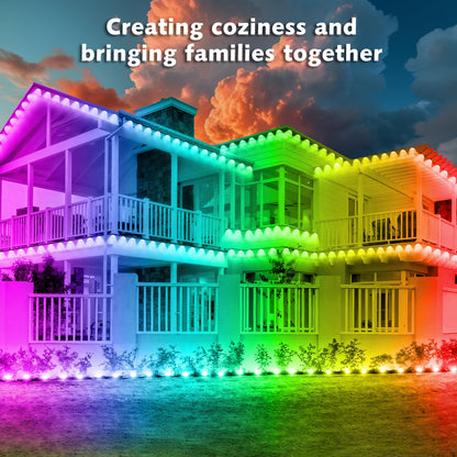 SINLEY 400FT RGB Outdoor Lights with App Control