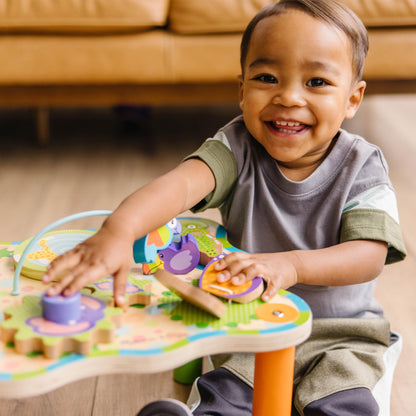 Melissa & Doug First Play Children’s Jungle Wooden Activity Table for Toddlers