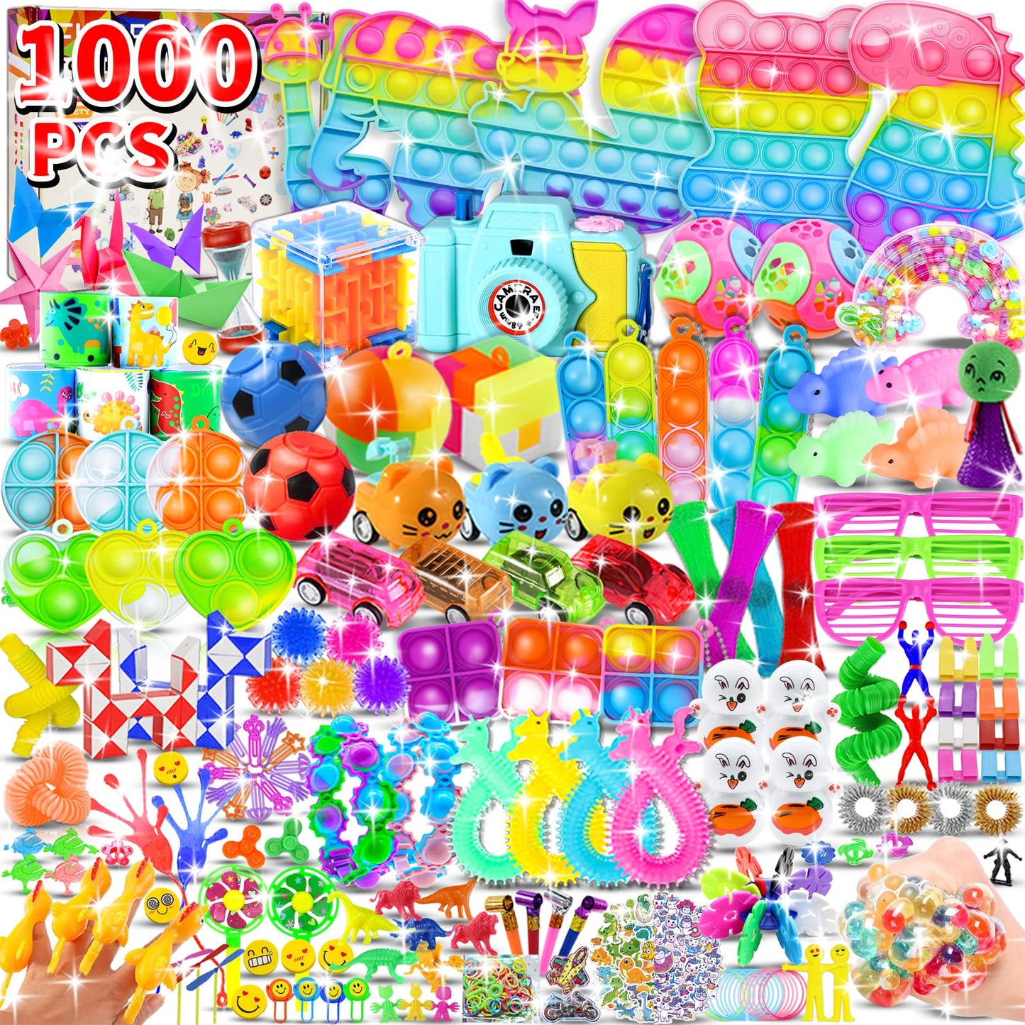 Fidget Toys Pack for Kids, 1000pcs Party Favors